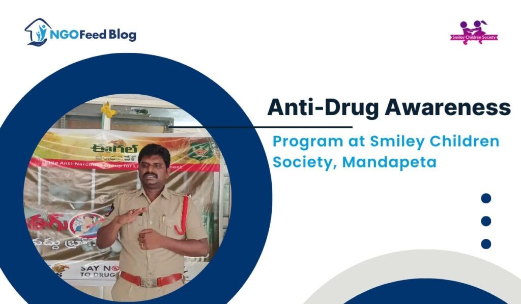 Smiley Children Society Anti-Drug Awareness Program at Mandapeta