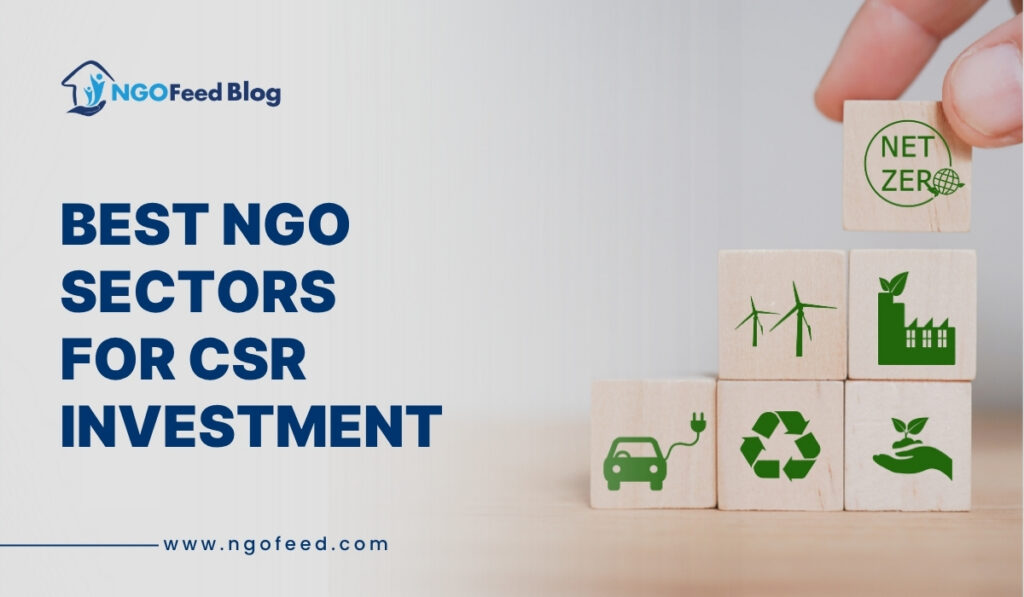 Best NGO sectors for CSR investment in India