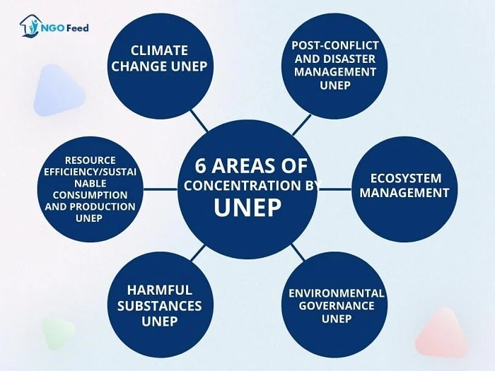 6 Areas of Concentration by UNEP