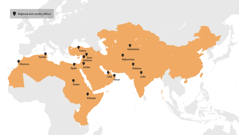 ICARDA Map